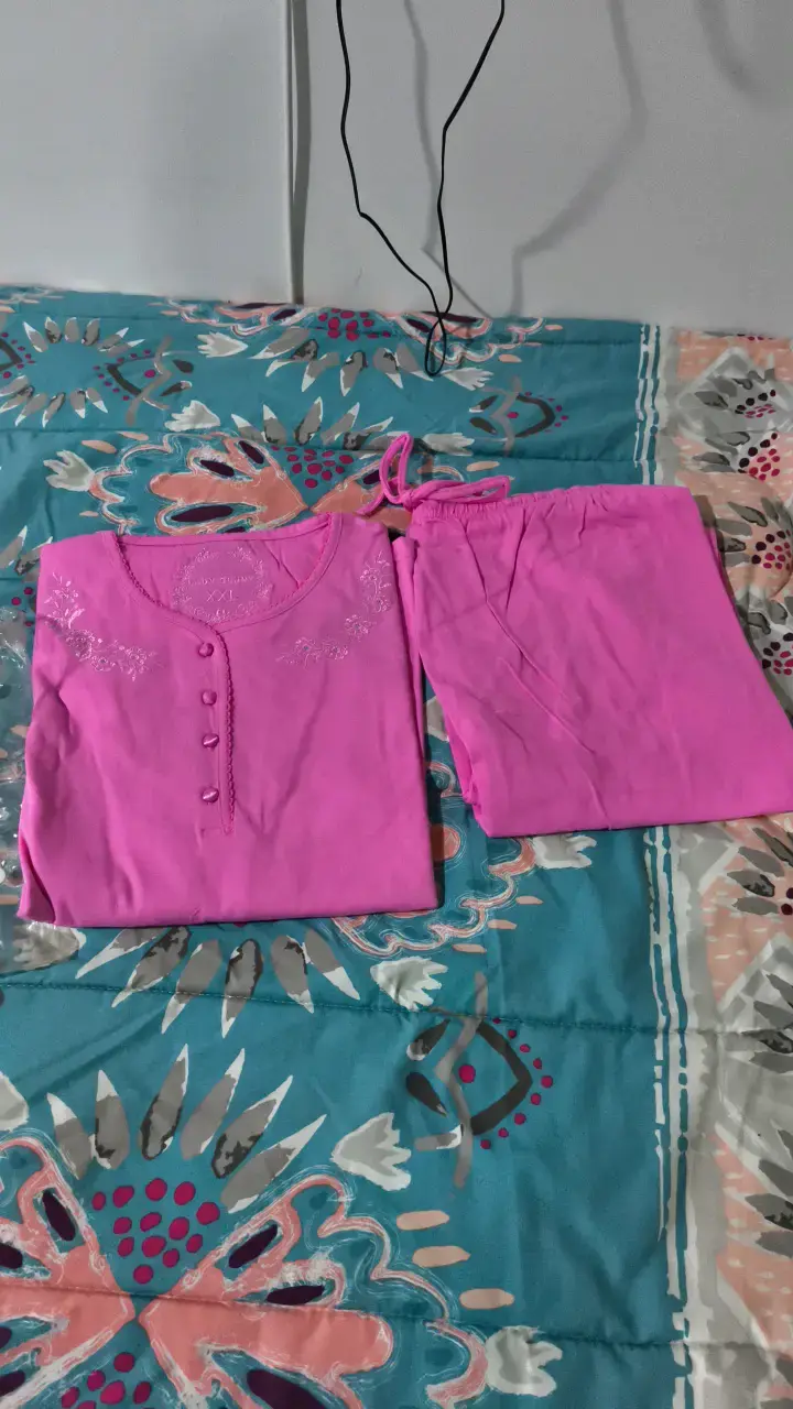 Pijama rosa para mujer Lady Genny talla XXL - 2
