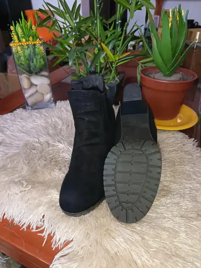 Botines de tacón negro para mujer - miniatura 5