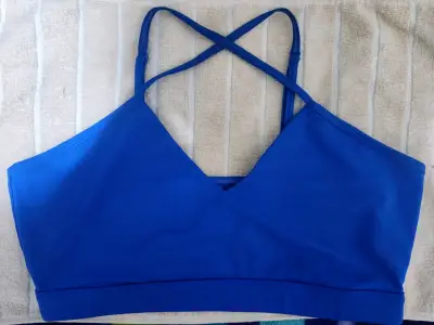 Top deportivo azul para mujer - miniatura 1