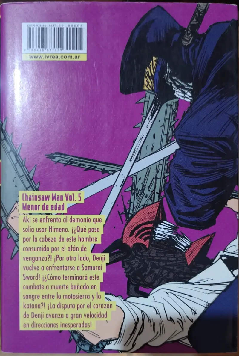 Manga Chainsaw Man Volumen 5 de Tatsuki Fujimoto - 2