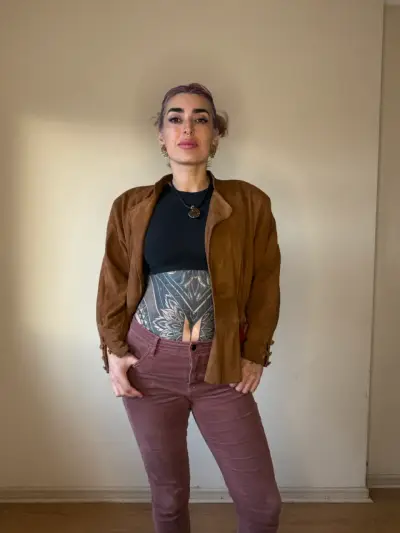 Chaqueta de gamuza ochentera - miniatura 2