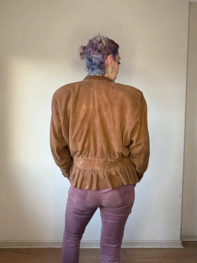 Chaqueta de gamuza ochentera - 3