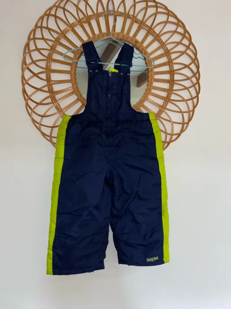 Pantalones de nieve para niños Pacific Trail azul y verde - 1