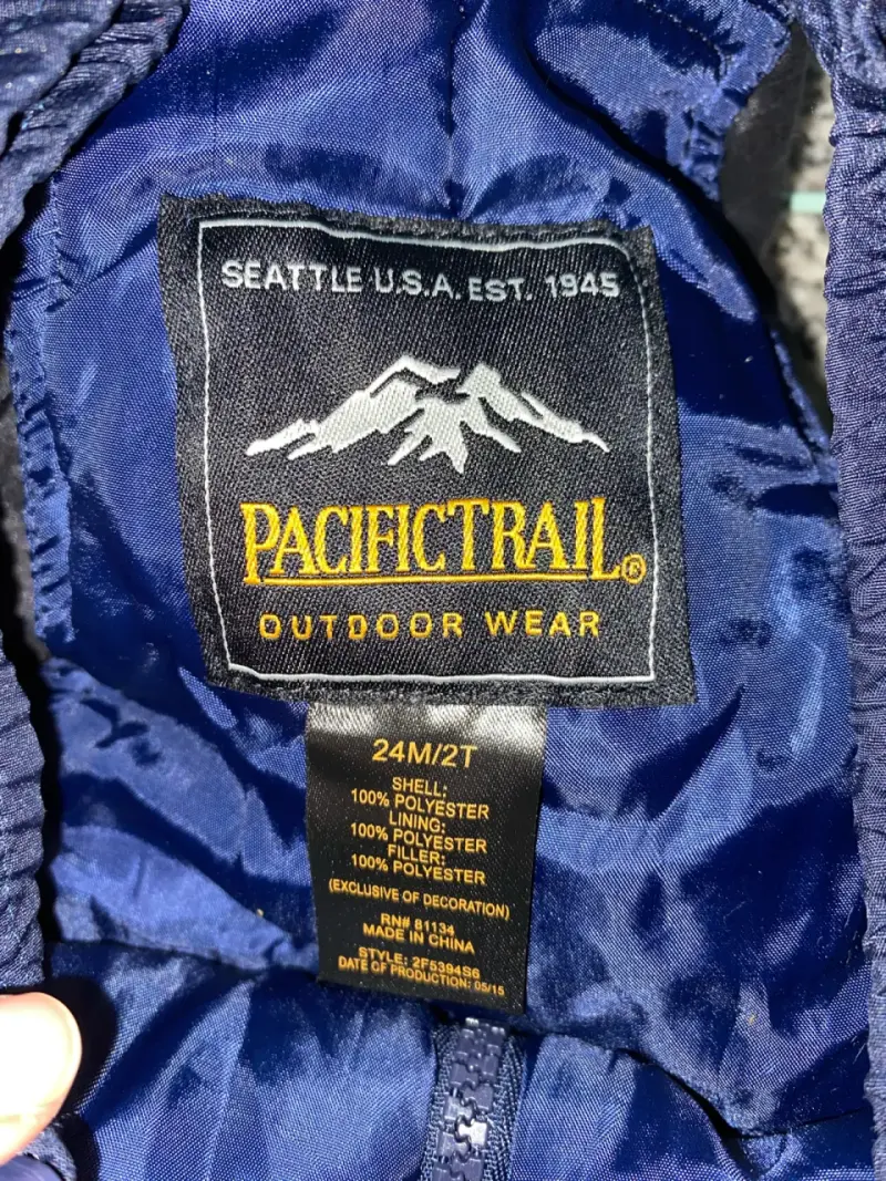 Pantalones de nieve para niños Pacific Trail azul y verde - 3