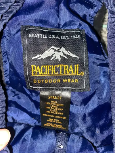 Pantalones de nieve para niños Pacific Trail azul y verde - miniatura 3