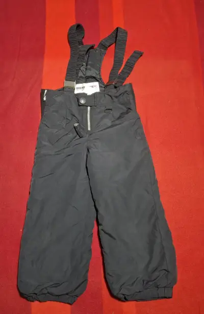 Pantalones de nieve para niños Obermeyer negros - miniatura 1