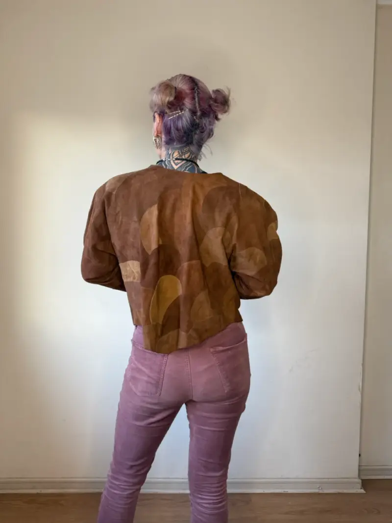 Chaqueta de gamuza “patchwork” - 2