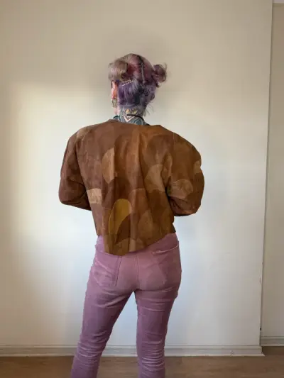 Chaqueta de gamuza “patchwork” - miniatura 2