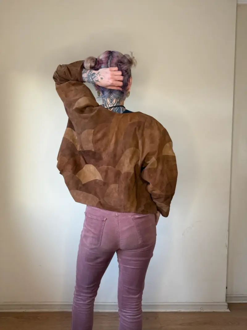 Chaqueta de gamuza “patchwork” - 5