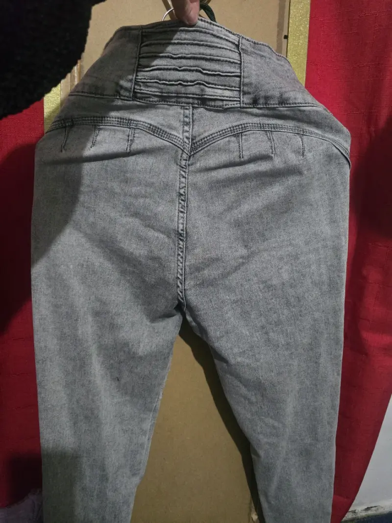 Jeans dama gris pitillo T40 - 2
