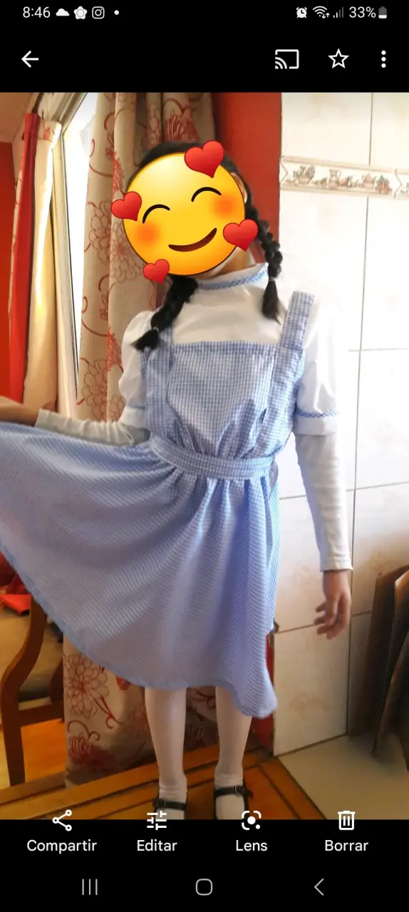Vestido de disfraz Dorothy talla 6/8 - 2
