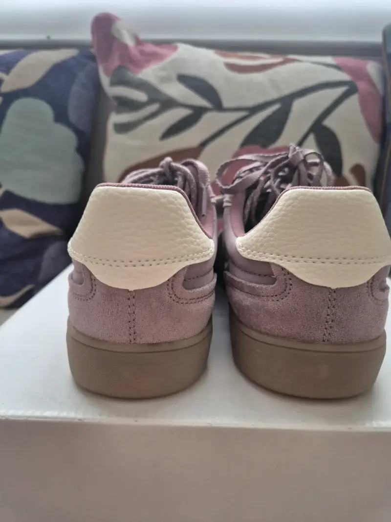 Zapatillas deportivas lila de gamuza para mujer - 3