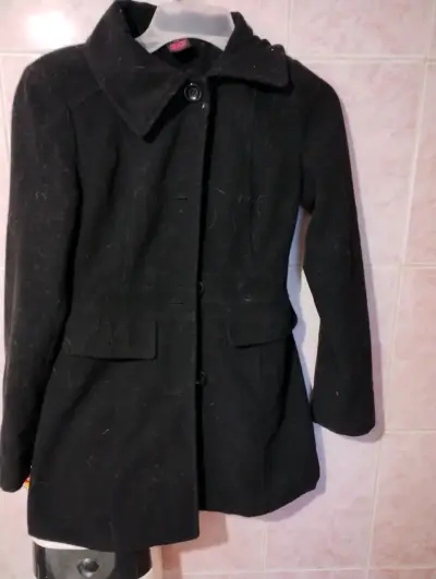 Abrigo negro talla 14 - miniatura 1