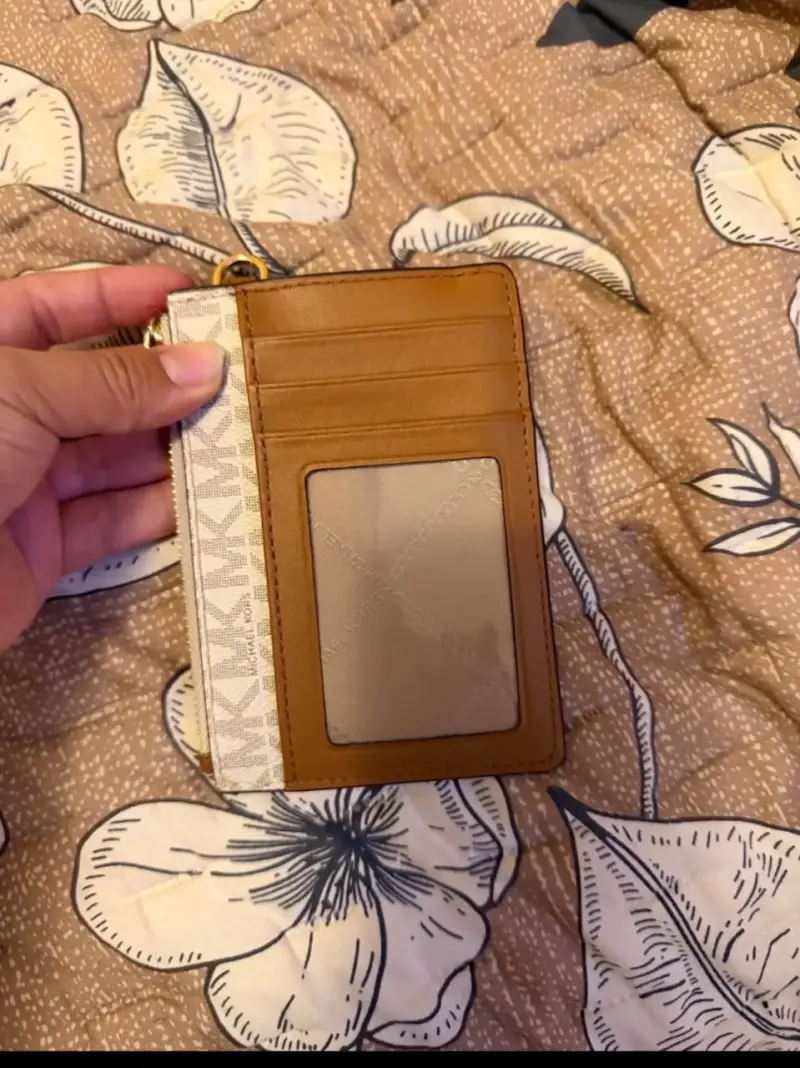 Monedero Michael Kors beige con logo - 2