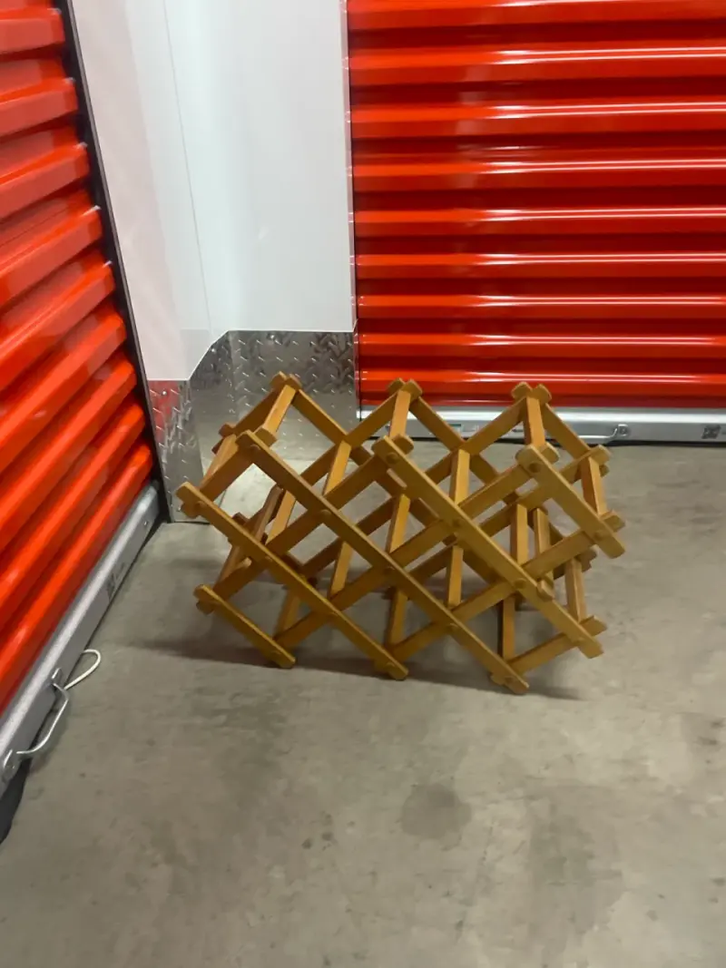 Botellero de madera plegable para vinos