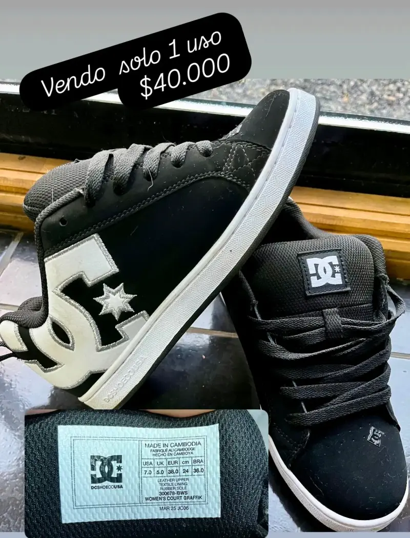 Zapatillas DC Shoes negras - 1