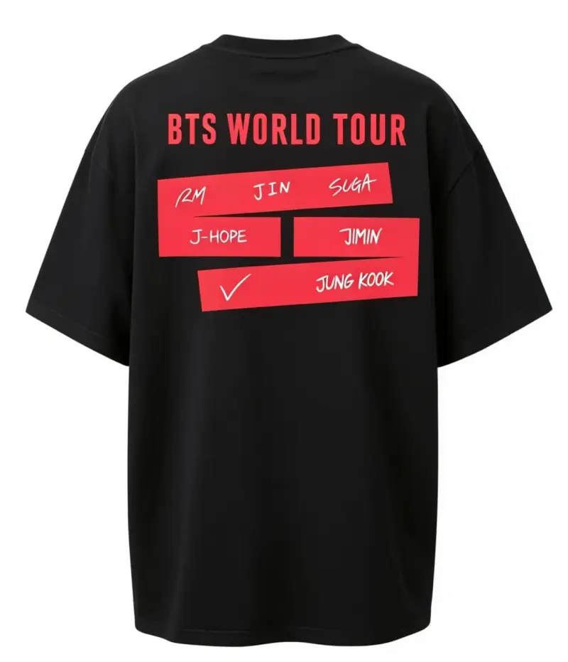 Polera oversize  Arirang World Tour ne - 2