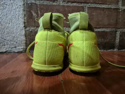 Zapatillas de fútbol Nike Mercurial amarillas - miniatura 3