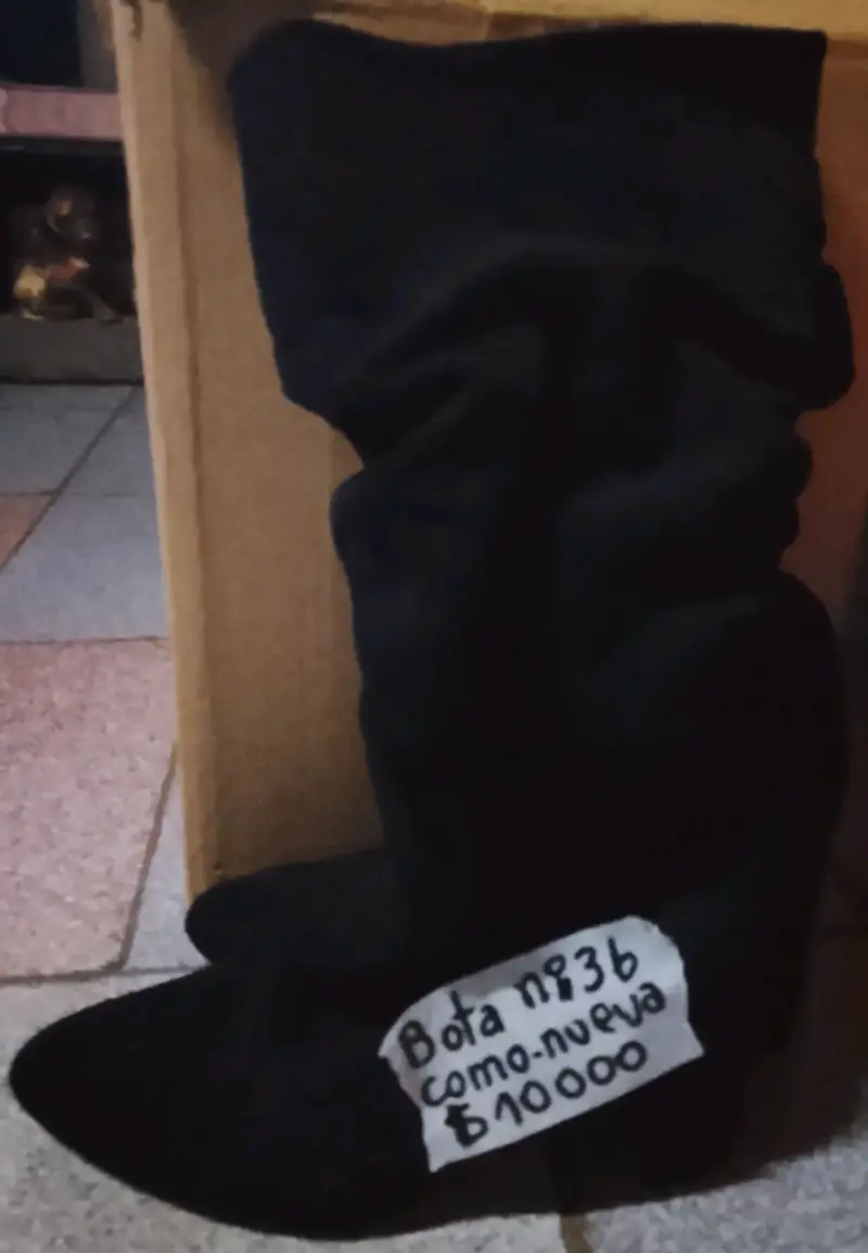 Botas negras de cuero talla 36 - 3