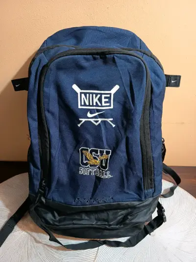 Mochila Nike azul para softball - miniatura 1
