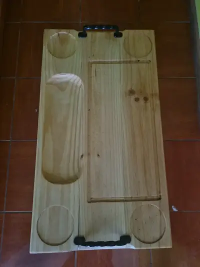 Tabla de madera para asado con manillas - miniatura 2