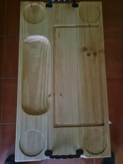Tabla de madera para asado con manillas - miniatura 3