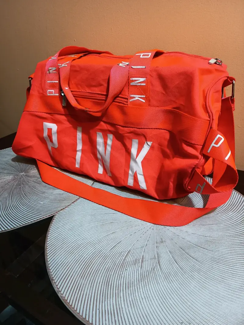 Bolso deportivo naranja Pink con cierre - 2