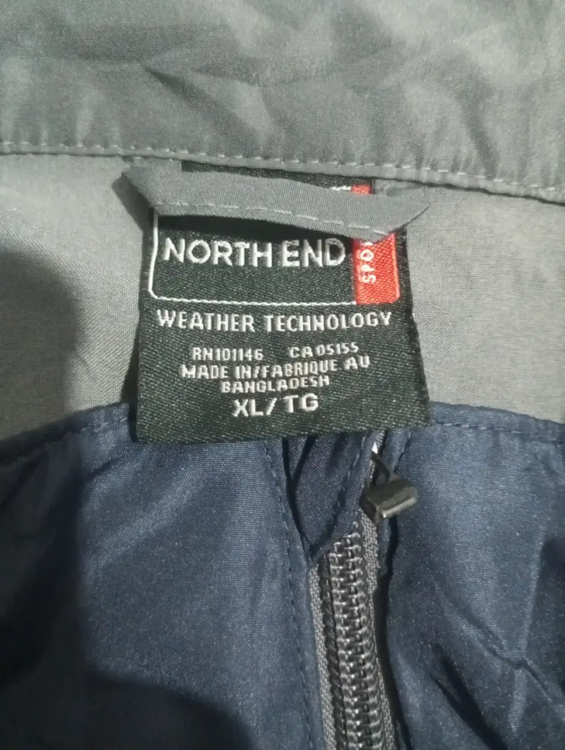 Chaqueta North End azul con tecnología Weather - 3