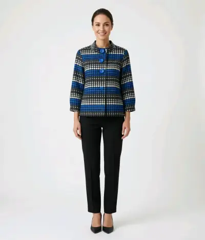 Chaqueta Blazer Trenz Petite By Theresa Renz - miniatura 1