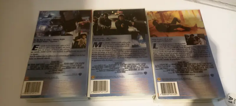Colección de VHS Arma Mortal 1, 2 y 3 - 2