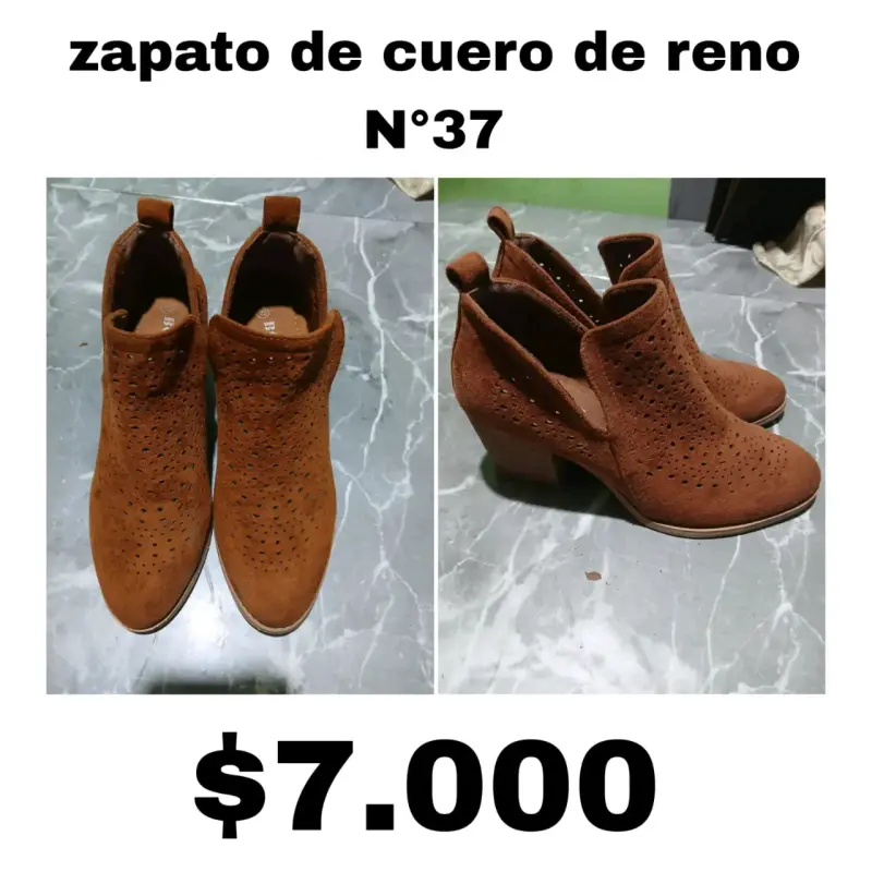 Botas negras de cuero talla 37 - 2