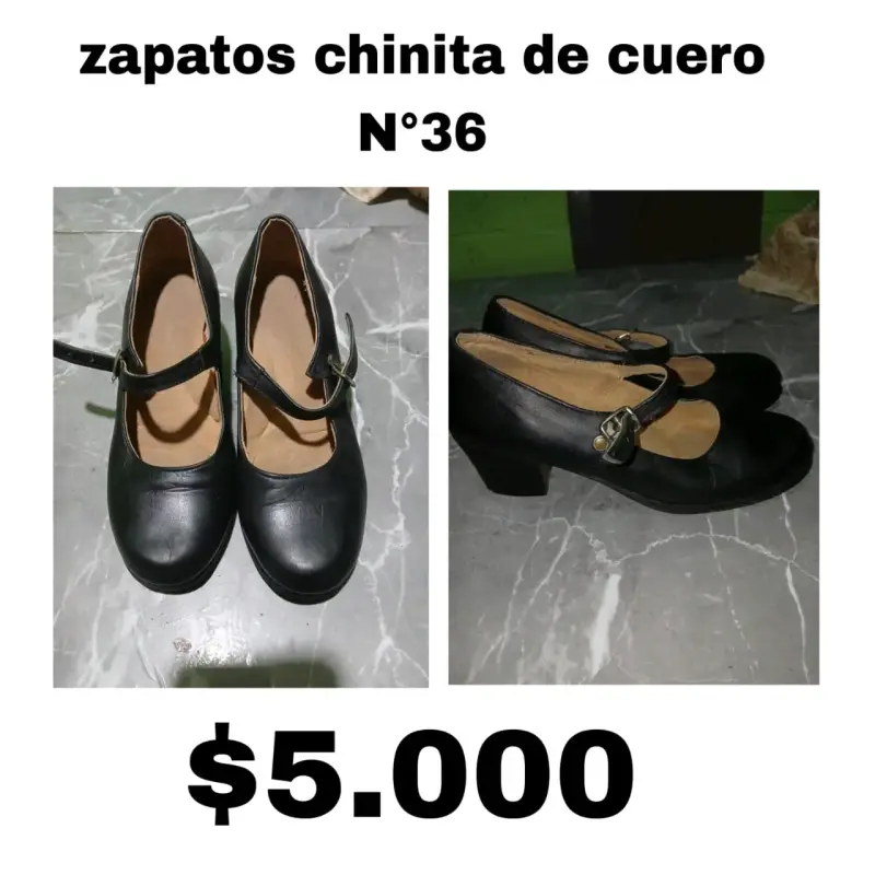 Botas negras de cuero talla 37 - 4