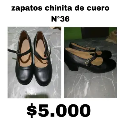 Botas negras de cuero talla 37 - miniatura 4