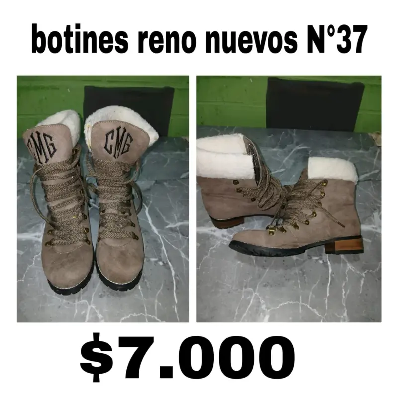 Botas negras de cuero talla 37 - 5