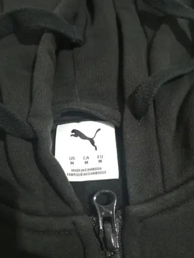 Polerón con capucha negro Puma para hombre - miniatura 3