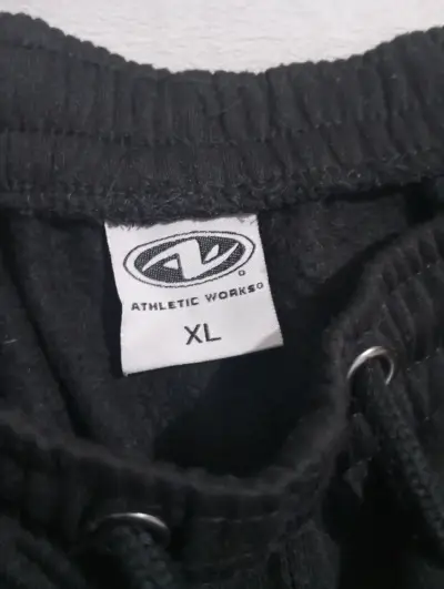 Pantalones deportivos negros Athletic Works XL - miniatura 3