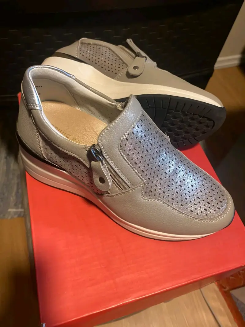 Zapatillas grises Bruno Rossi para mujer talla 35 - 2