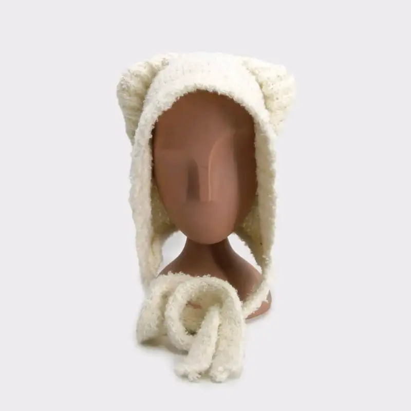 Gorro de lana con orejas