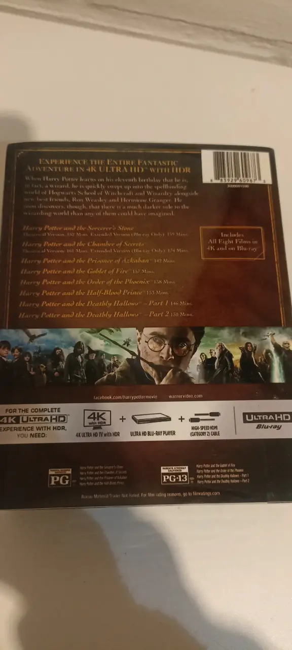 Colección de 8 películas de Harry Potter en 4K UHD - 2