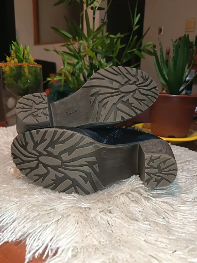 Botines de cuero con diseño colorido - 5