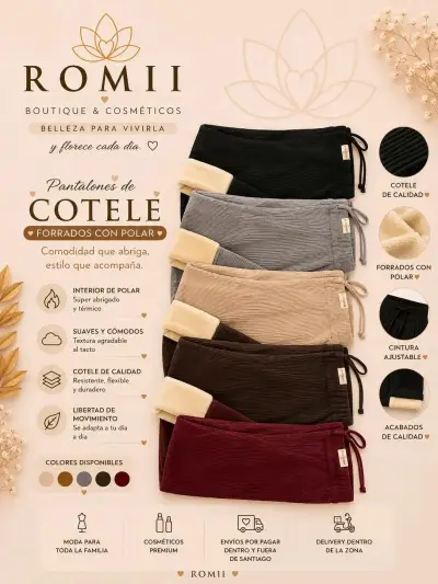 Pantalones de Cotelé  para Mujer - miniatura 3