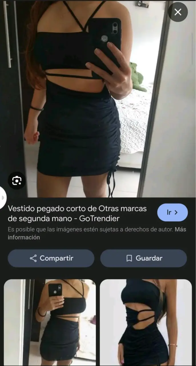 Vestido corto ajustado negro con tirantes - 3