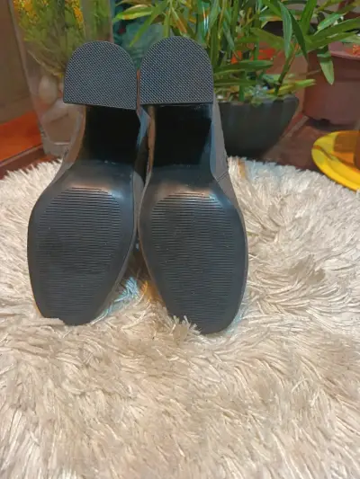 Botines de tacón grueso gris con cierre lateral - miniatura 4
