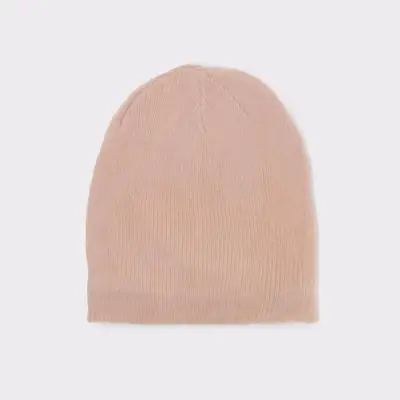 Gorro de lana rosa palo - miniatura 1