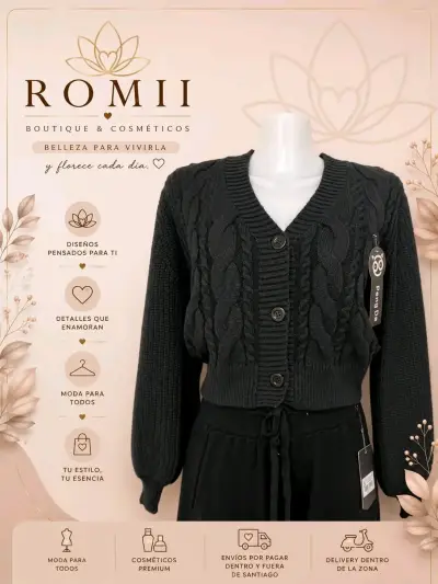 Mini Cardigan para mujer en varios colores - miniatura 1