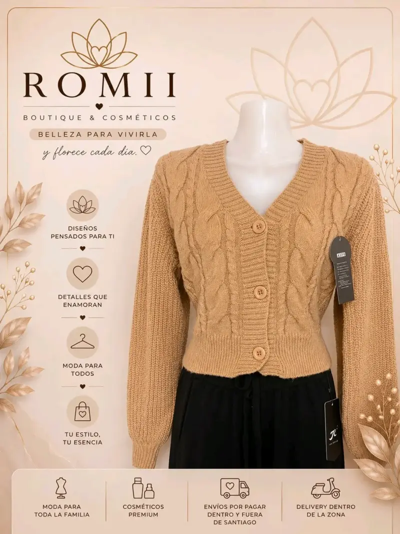 Mini Cardigan para mujer en varios colores - 3