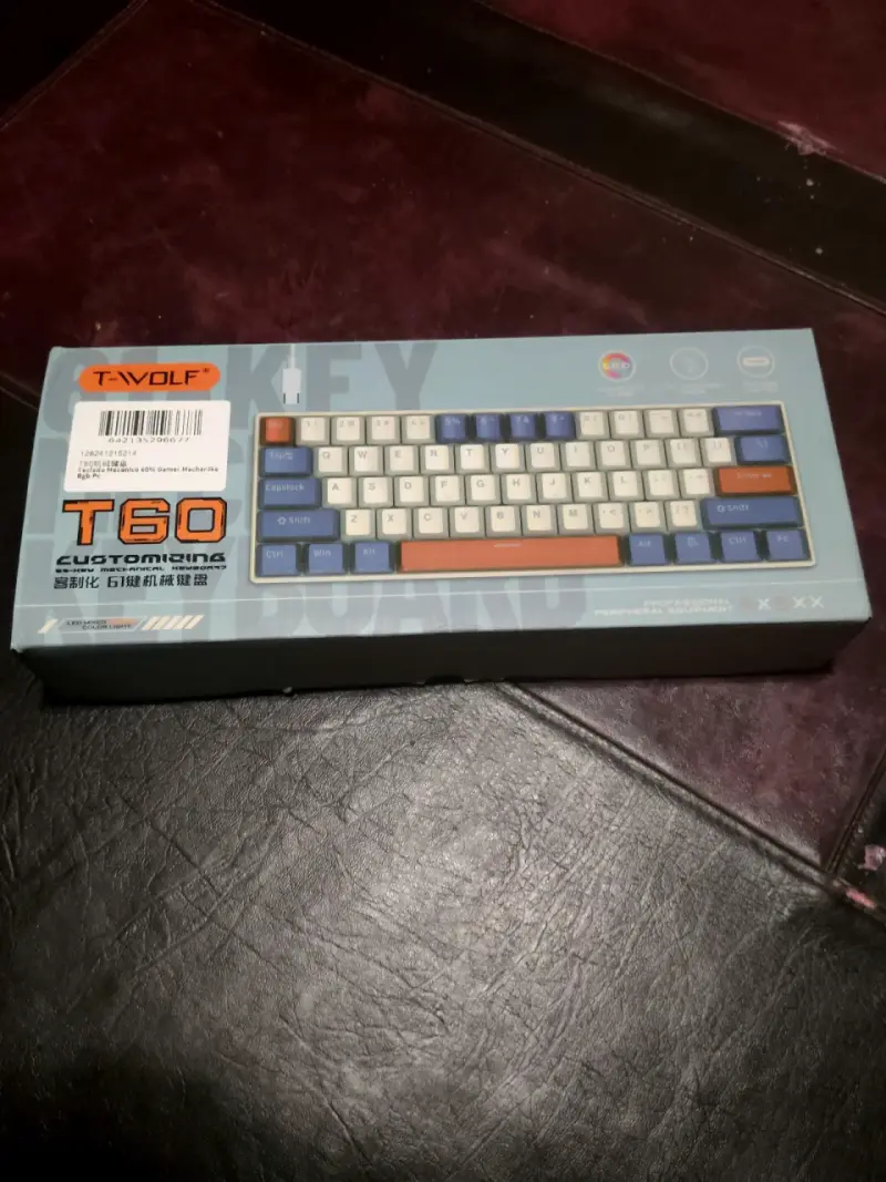 Teclado mecánico T-Wolf T60 para gaming
