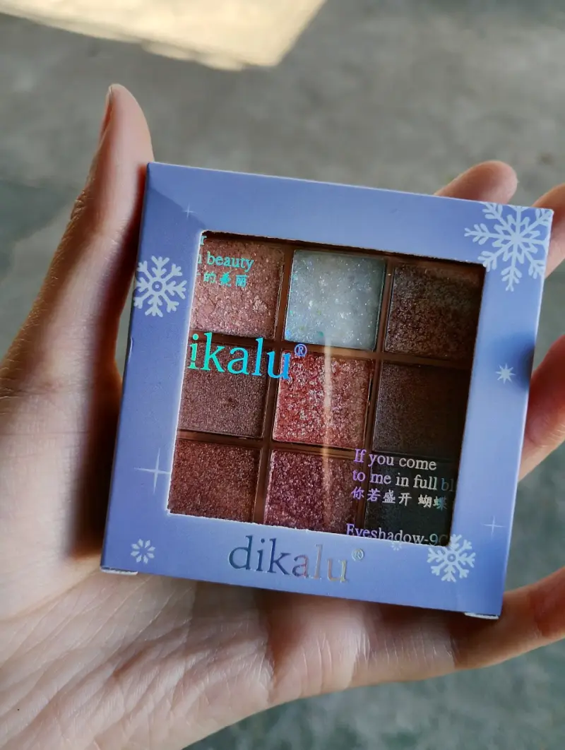 Paleta de Sombras Brillantes Dikalú 9 Colores - 2