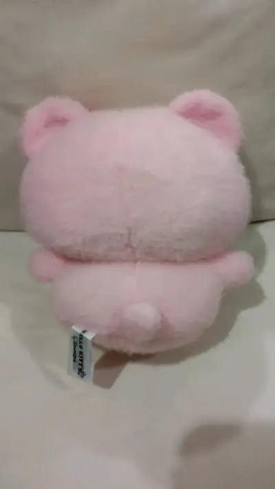 Peluche Hello Kitty rosa con lazo rojo - miniatura 2