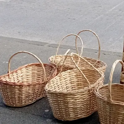 Canastos de mimbre para almacenamiento y decoración - miniatura 3